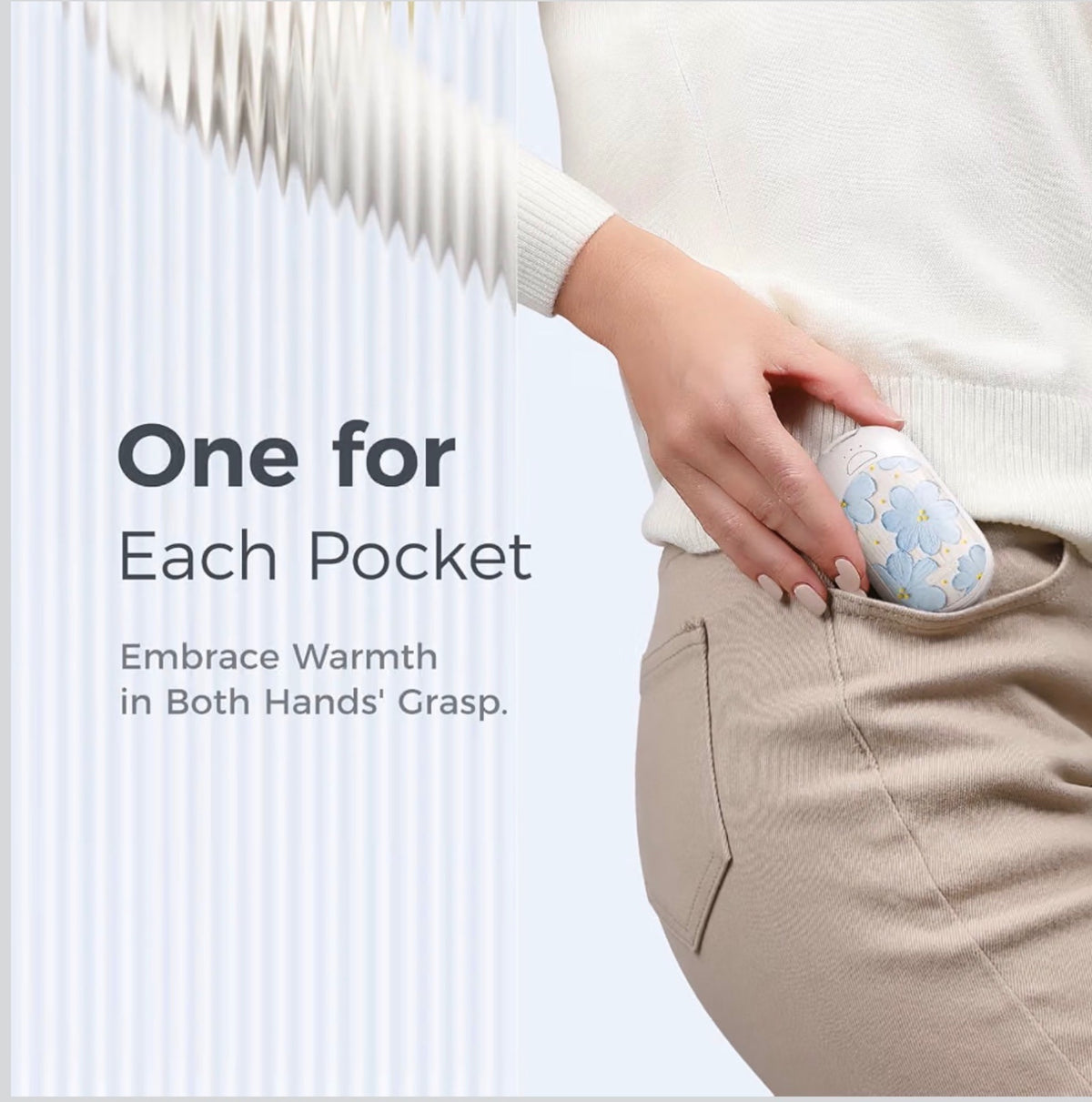 Ocoopa UT3lite New Rechargeable Hand Warmers Magnetic Twins Soft Morning Art