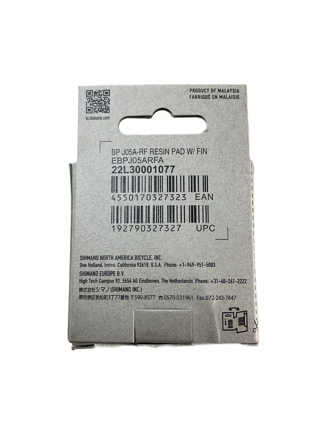 Shimano BP-J05A-RF Disc Brake Pads Resin with Fin New