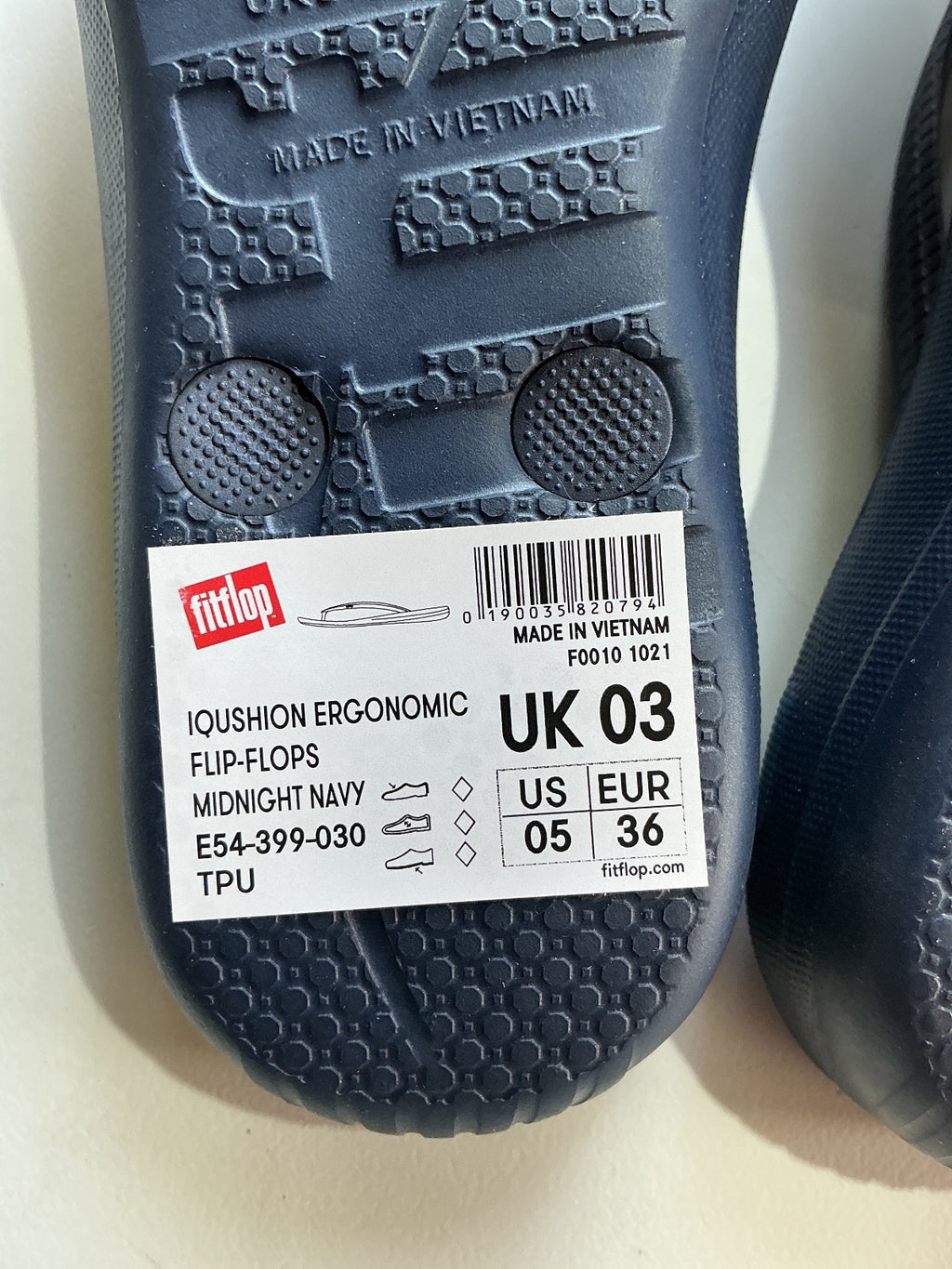 FitFlop Midnight Navy Ergonomic Flip-Flops UK 3 EU 36 US 5 Comfortable