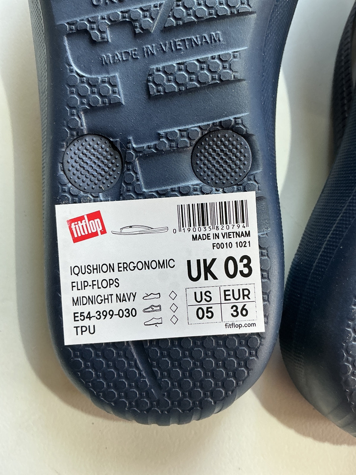FitFlop Midnight Navy Ergonomic Flip-Flops UK 3 EU 36 US 5 Comfortable