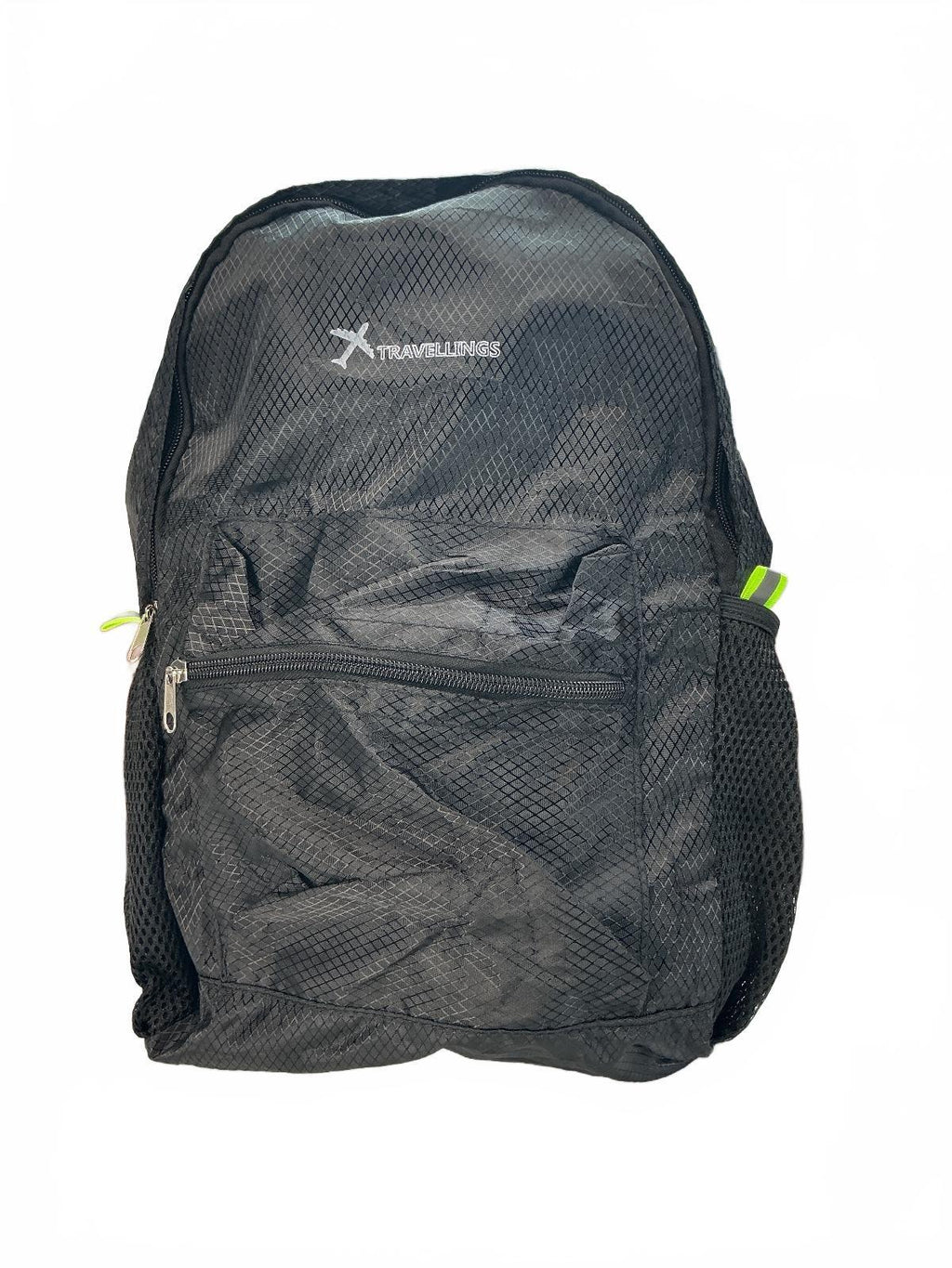 Travellings Backpack Unisex Black Lightweight Foldable Large Capacity