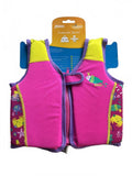 *NEW* Zoggs Swimsure Jacket Pink Yellow Purple Size EU 4-5Y 18-30kg