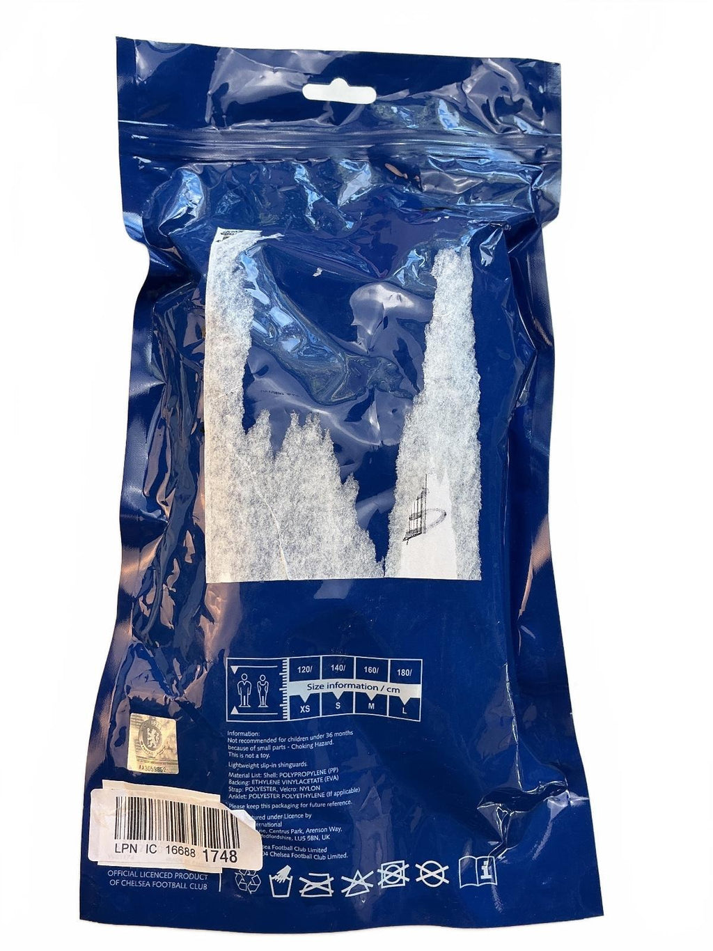 Chelsea FC Youth Medium Slip-In Shinguards Size M