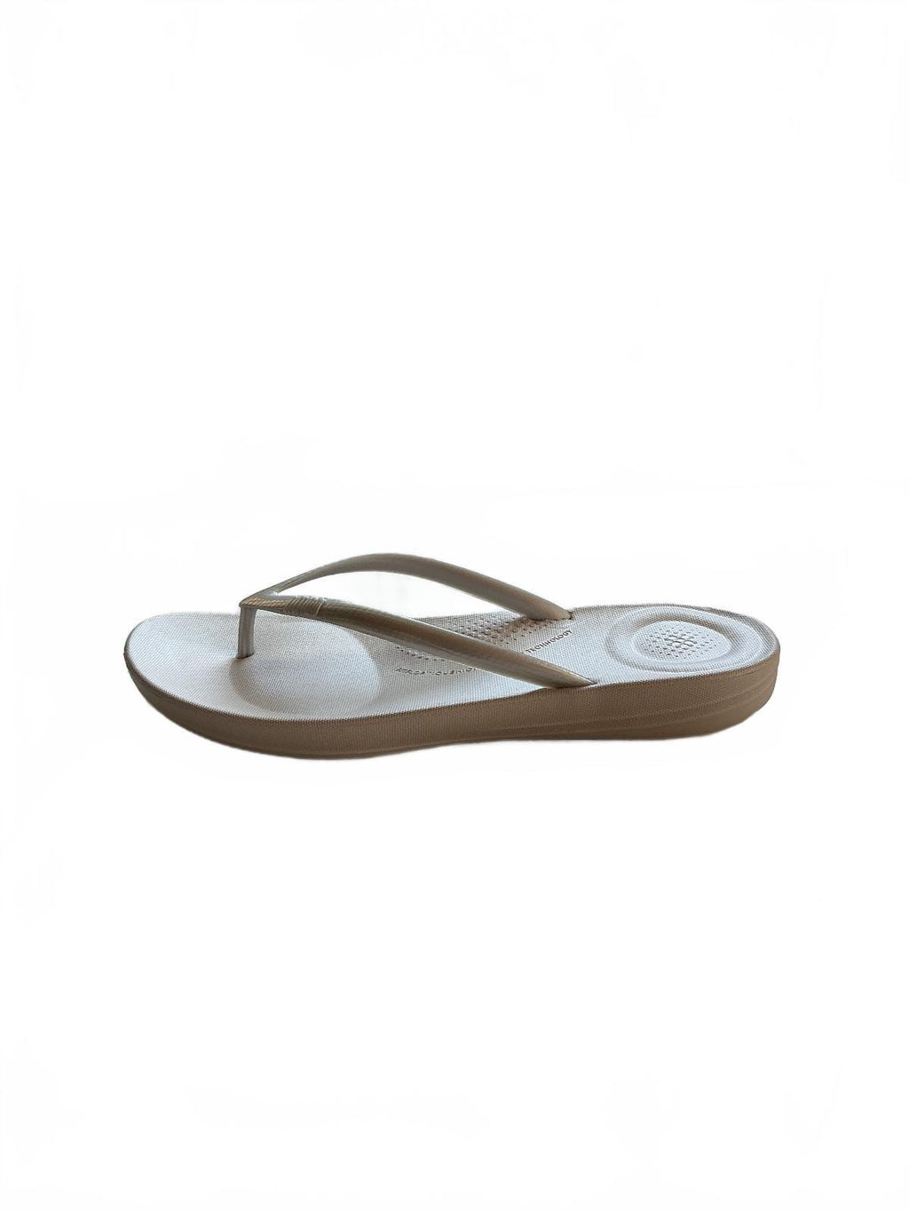 FitFlop Silver Cushion Ergonomic Flip Flops UK Size 6 Comfortable Sandals