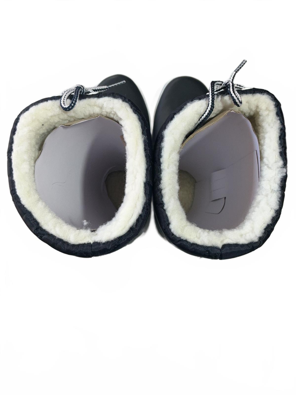 Aigle Giboulee Waterproof Winter Boots Size UK 5 EU 38 Marine Blanc