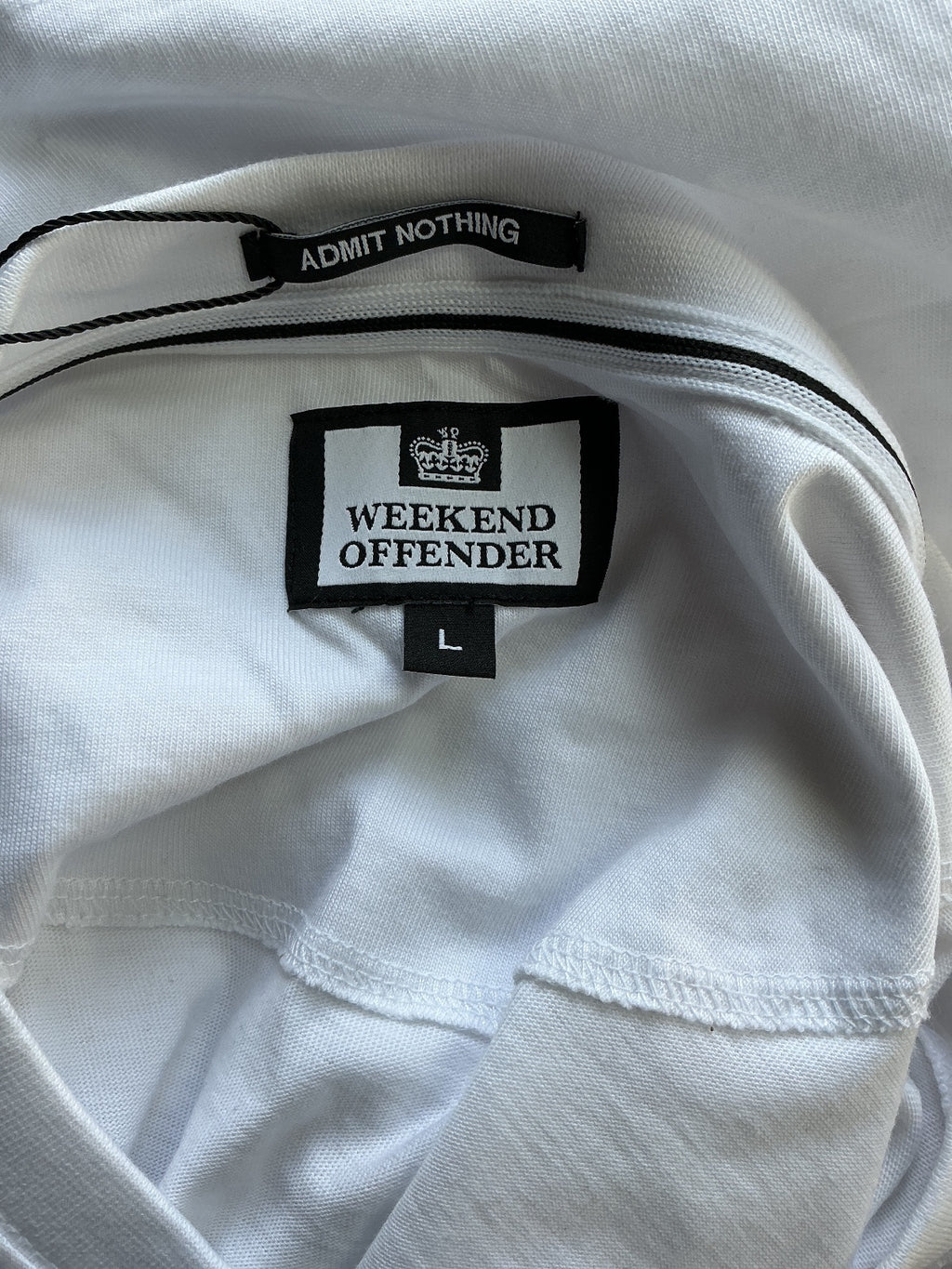 Weekend Offender Brooklands Men's Large White T-Shirt New