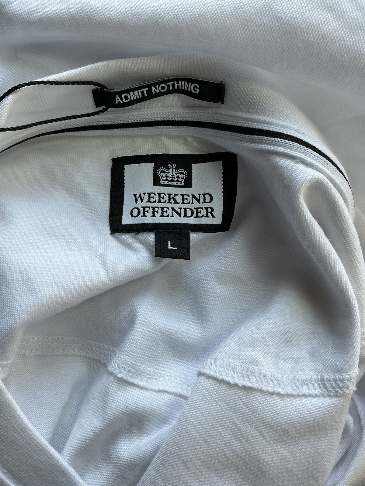 Weekend Offender Brooklands Men's Large White T-Shirt New