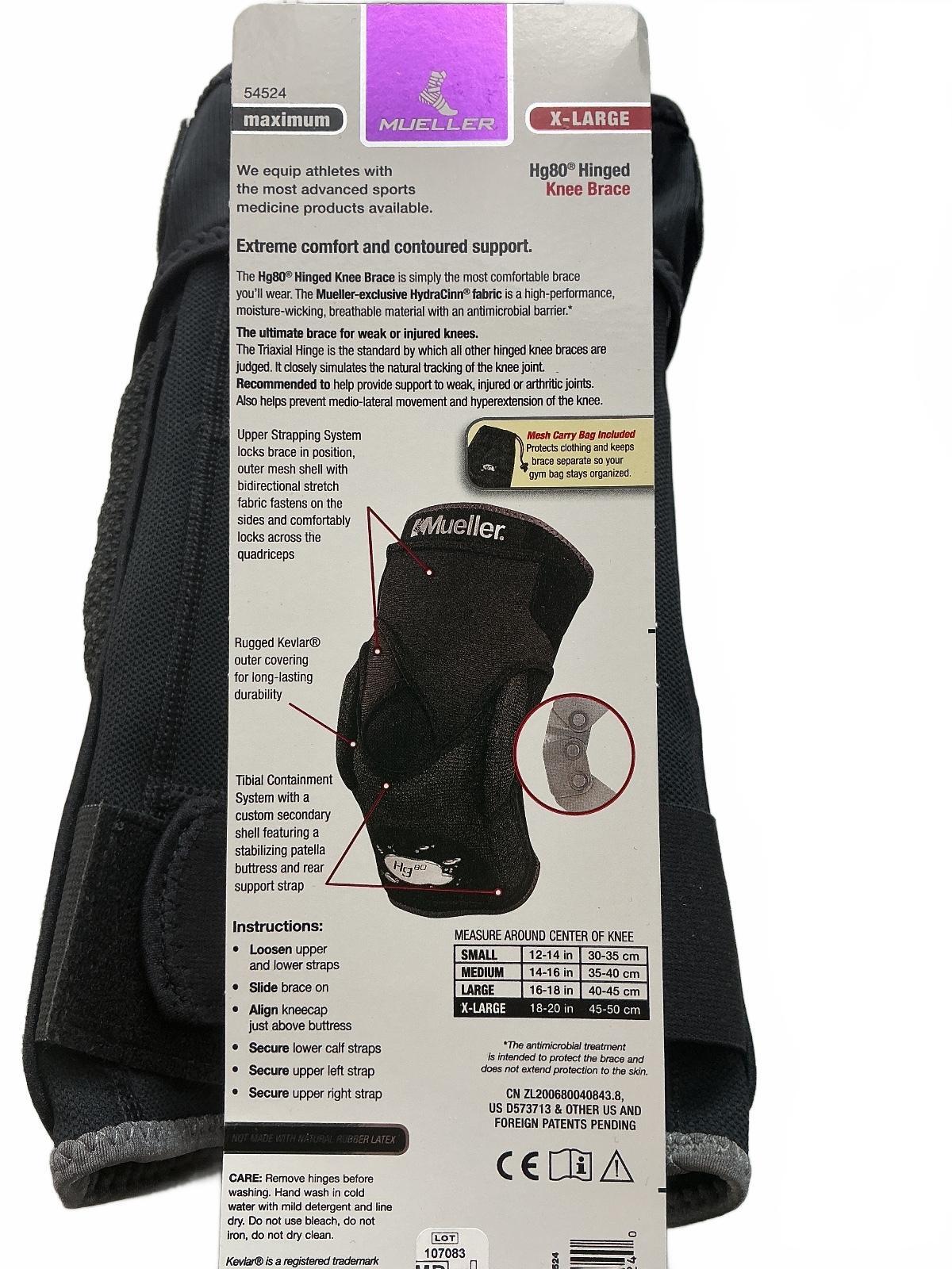 Mueller Hg80 Hinged Knee Brace X-Large Support