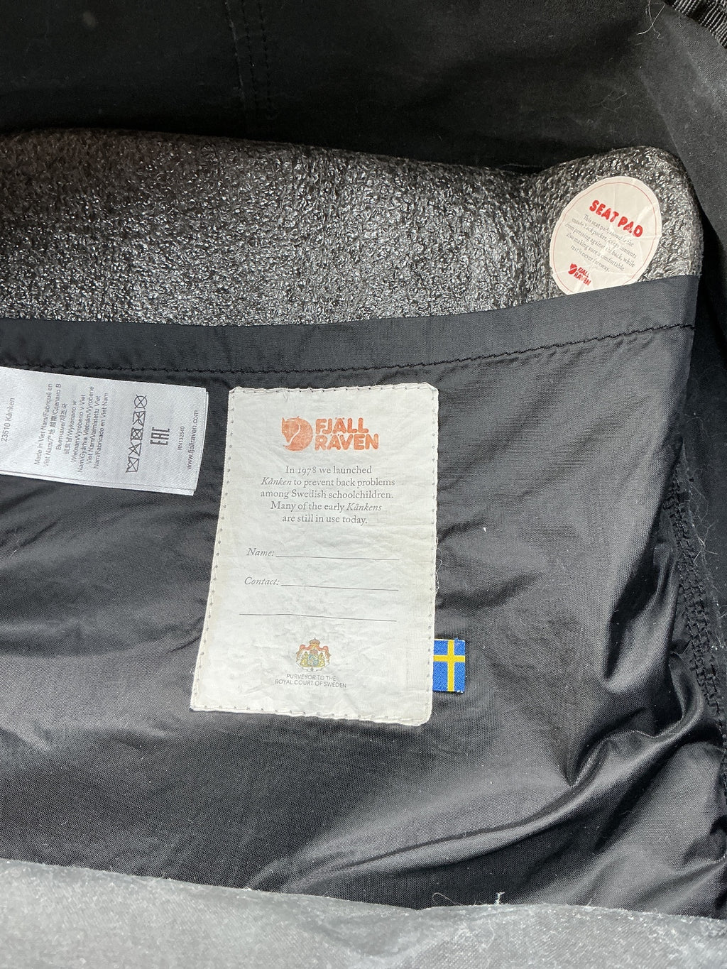 Fjällräven Kånken Unisex Backpack Black New Durable Compact
