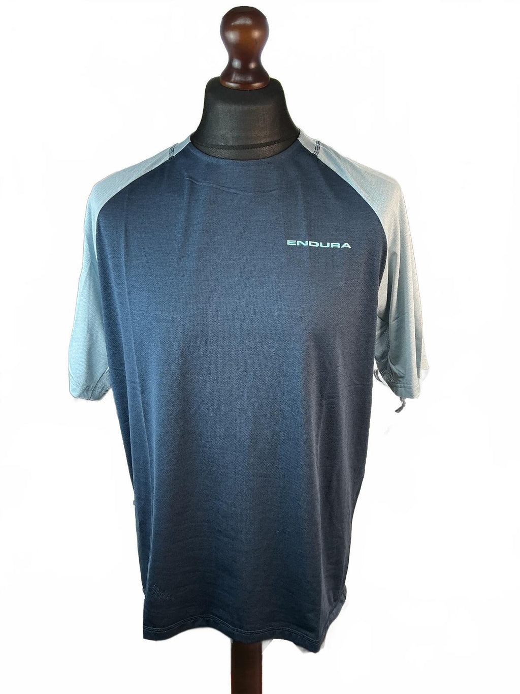 Endura Singletrack 5/S Jersey Men XL Navy Blue Lightweight Wicking Cycling Top