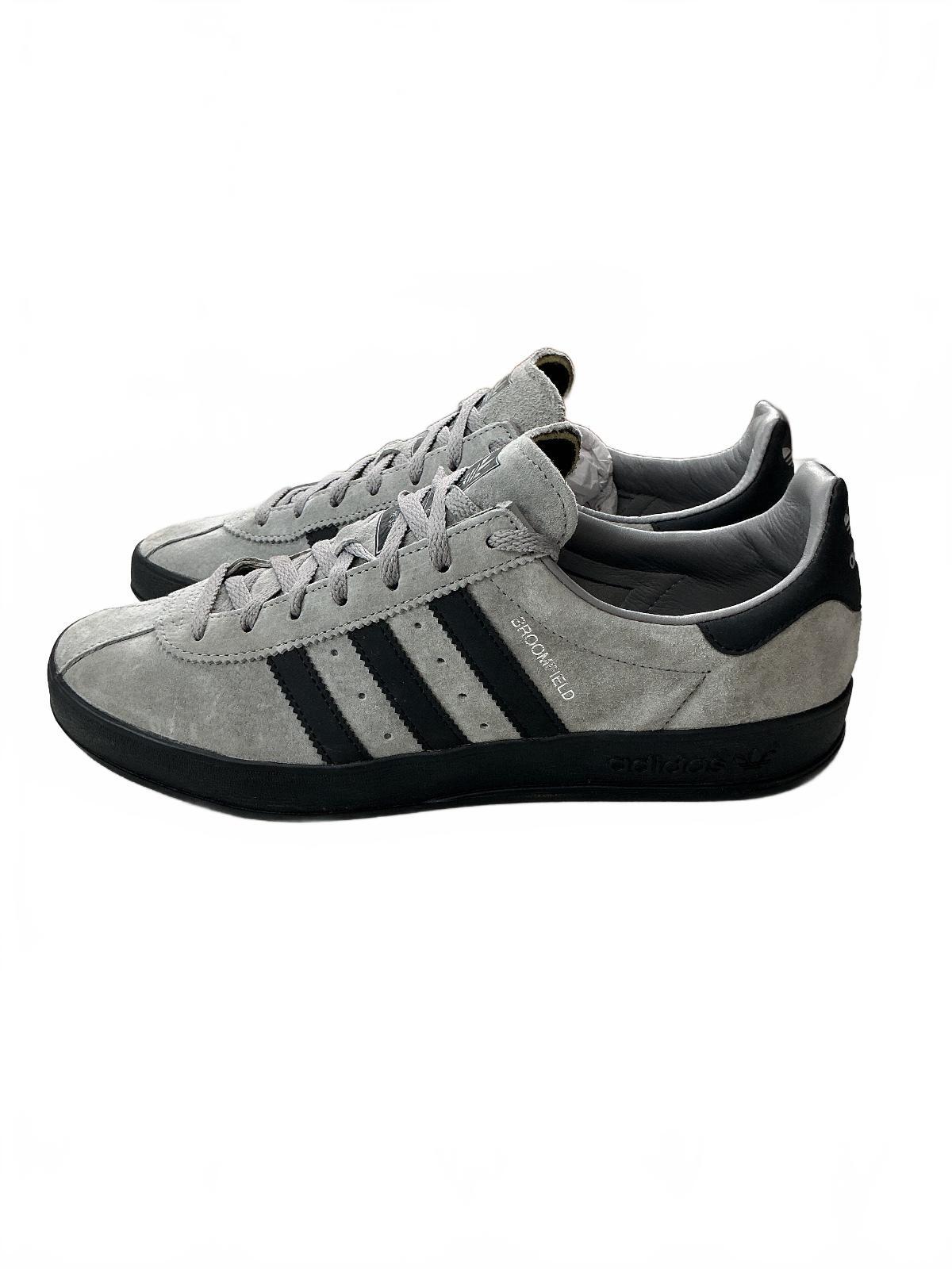 adidas Broomfield Men's UK 8 Grey Black Suede Trainer Casual Shoes