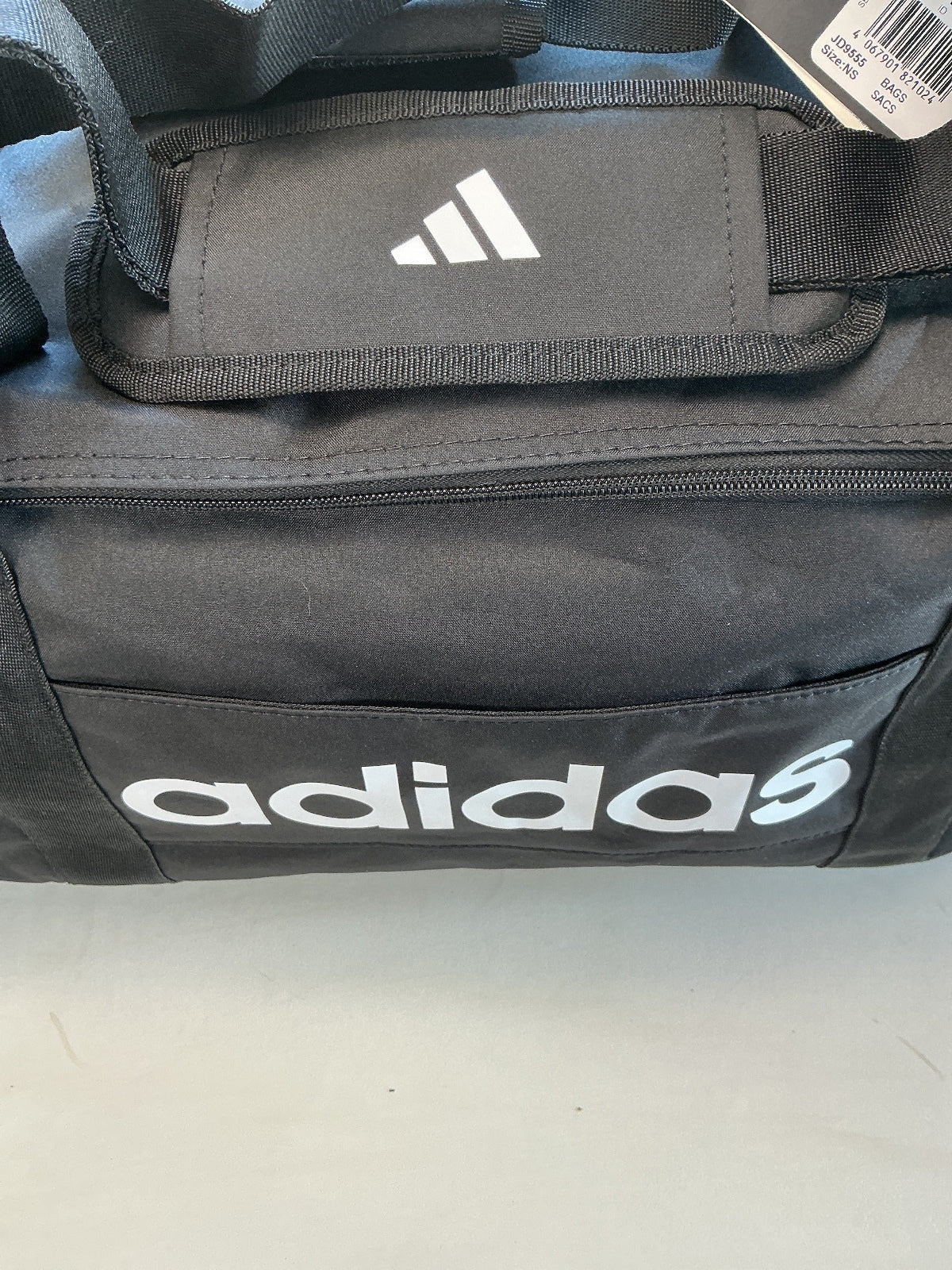 *NEW* Adidas Linear Duffel M Black Sports Gym Bag Medium Size