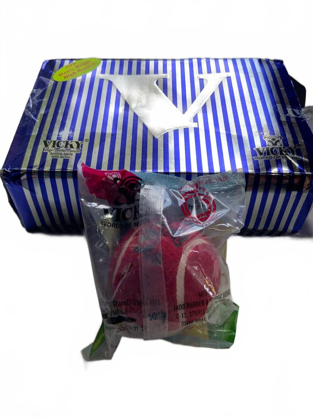 Vicky Maroon Tennis Cricket Balls Heavy Pack of 6 High Bounce