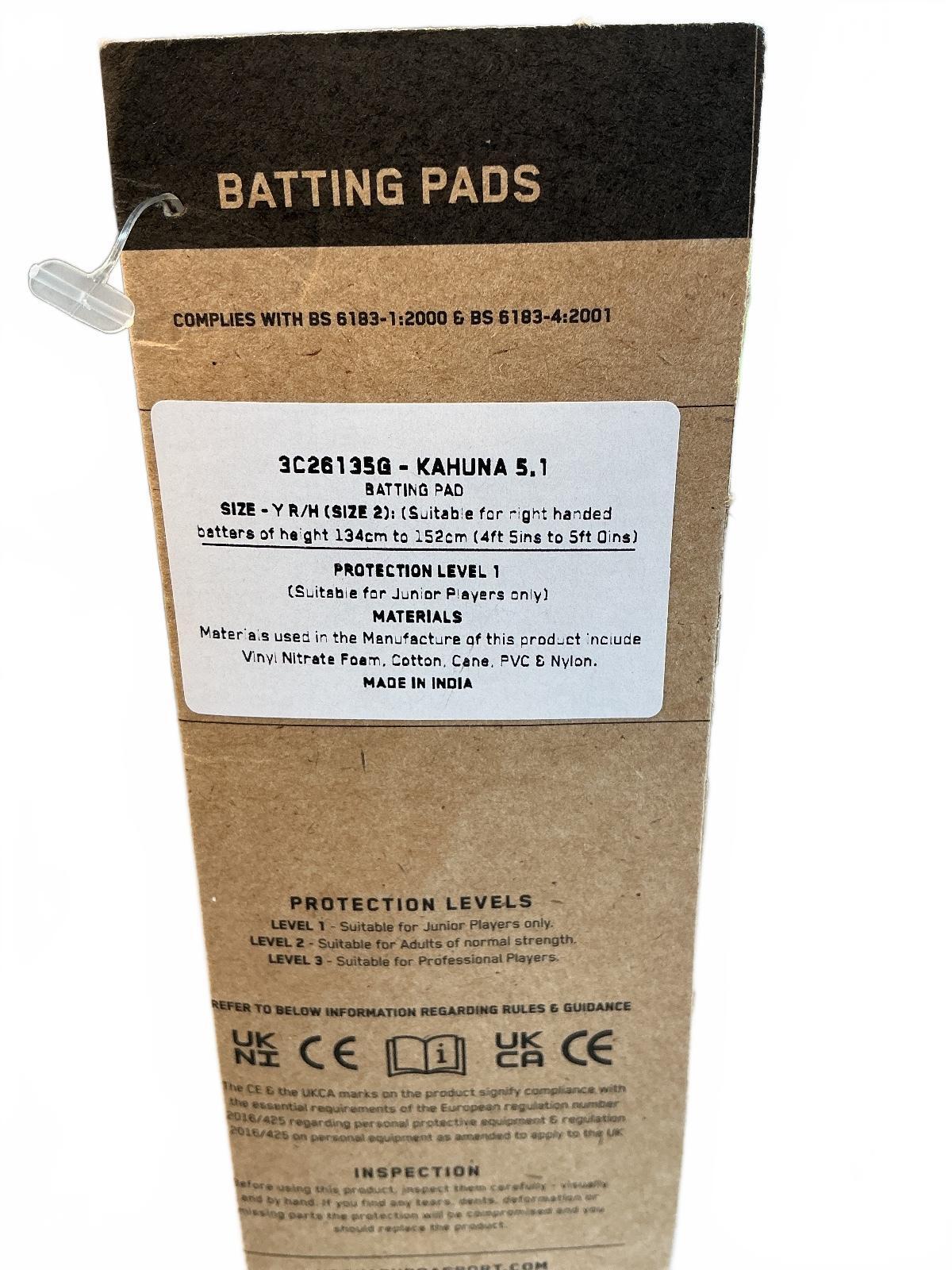 Kookaburra Kahuna 5.1 Cricket Batting Pads Size Youths-RH