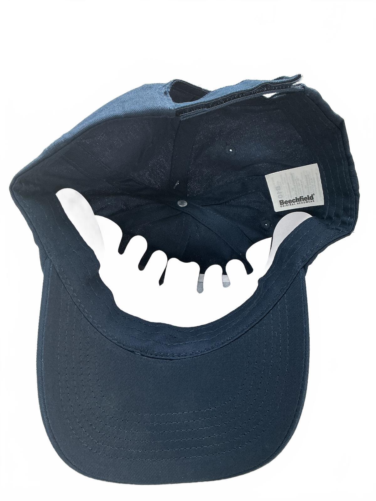 *NEW* 3* Beechfield Navy Blue Cap Adjustable Size