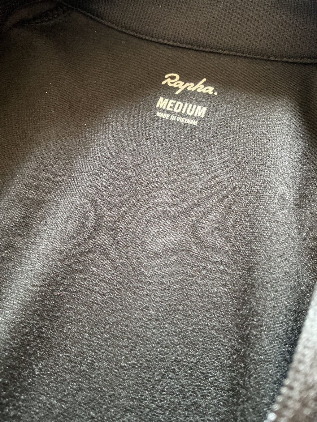 Rapha Ladies Black Long Sleeve Cycling Jersey Size Regular M Comfortable Fit