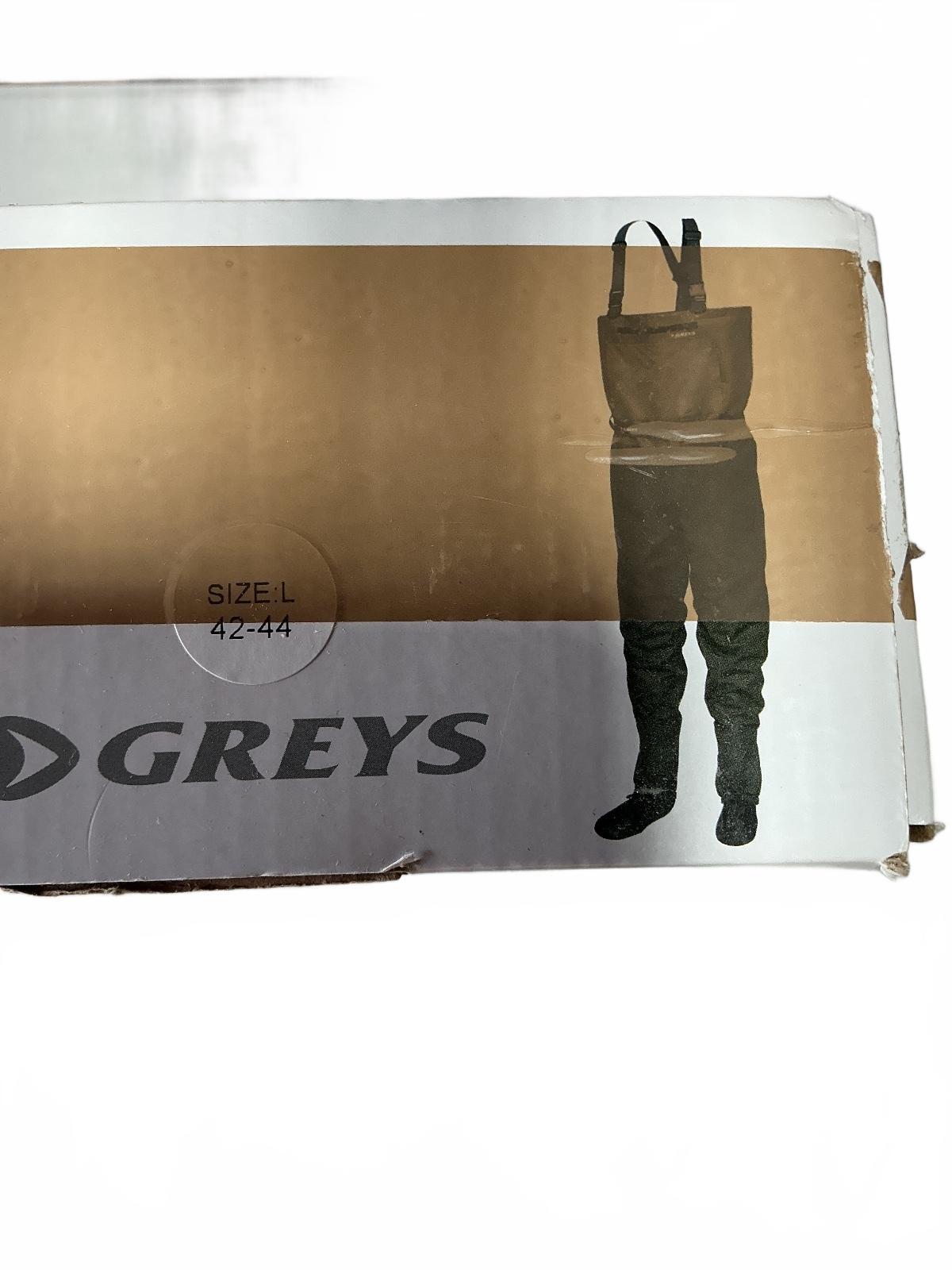 Greys Waterproof Fishing Waders Size Large Durable Breathable Adjustable