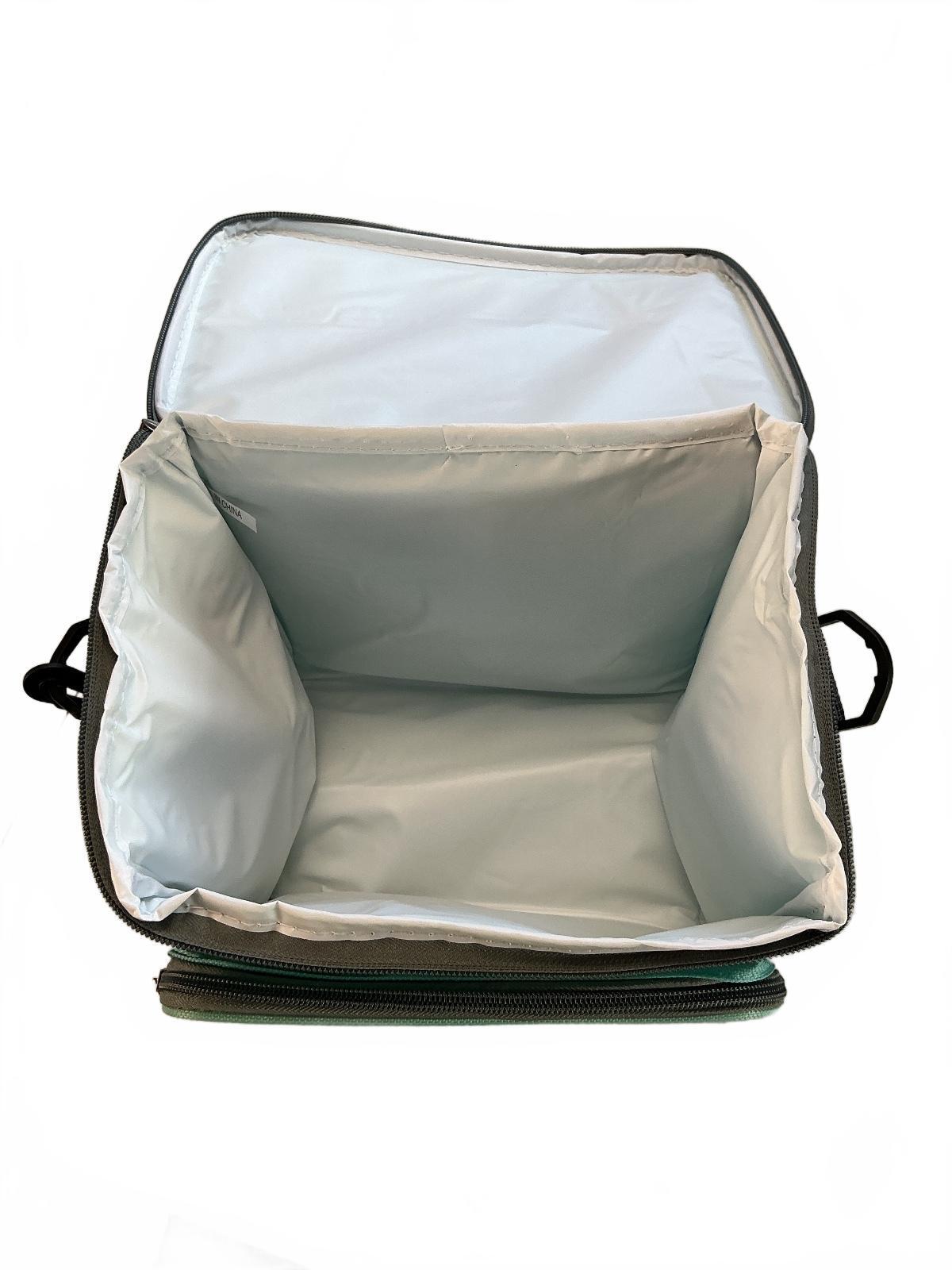 Portable Soft-Sided Cooler Lunch Bag Aqua Blue Insulated Lunch Box with Handle