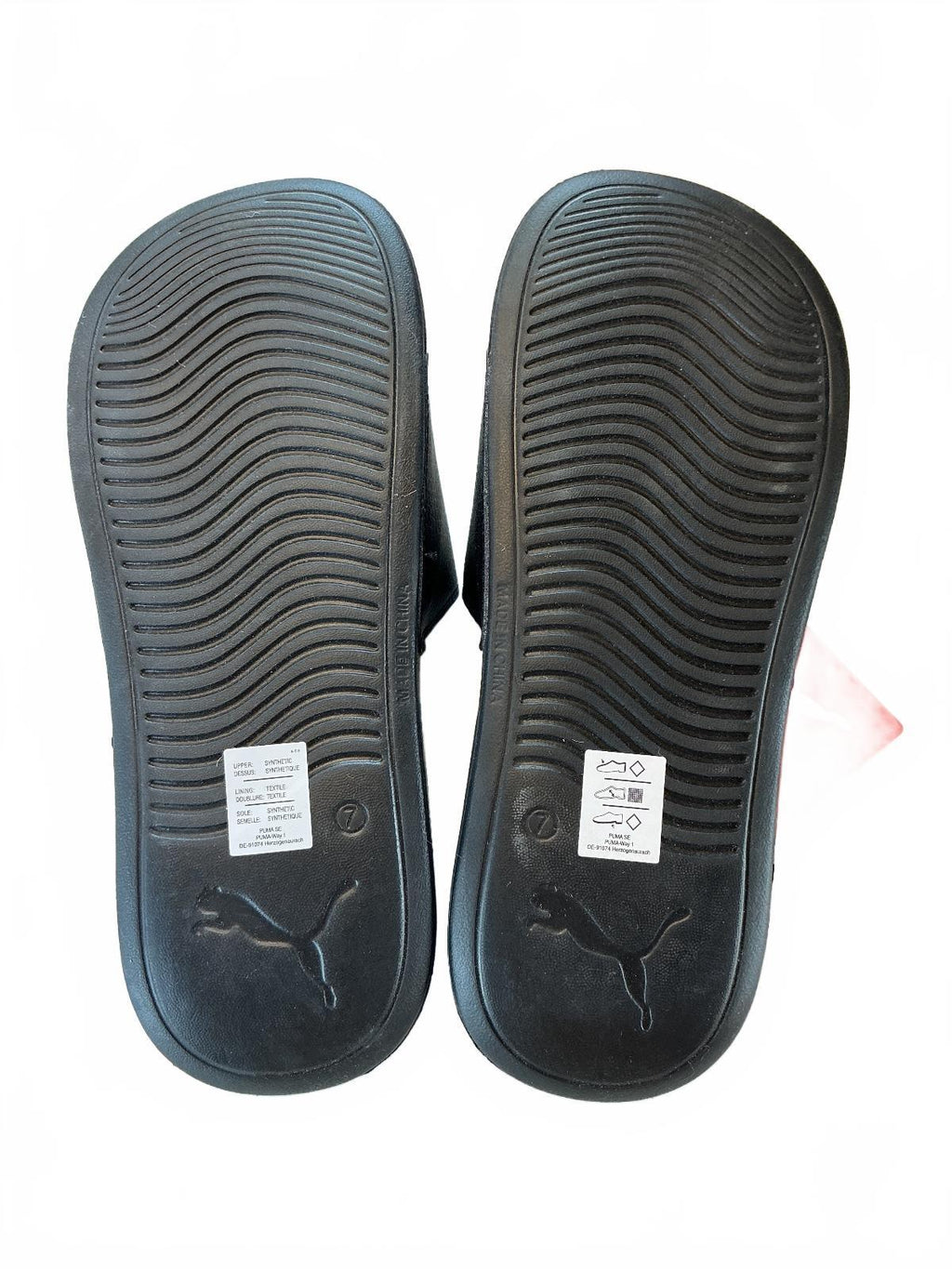 Puma Popcat 20 Men's Size 7 Black Comfortable Synthetic Slide Sandals