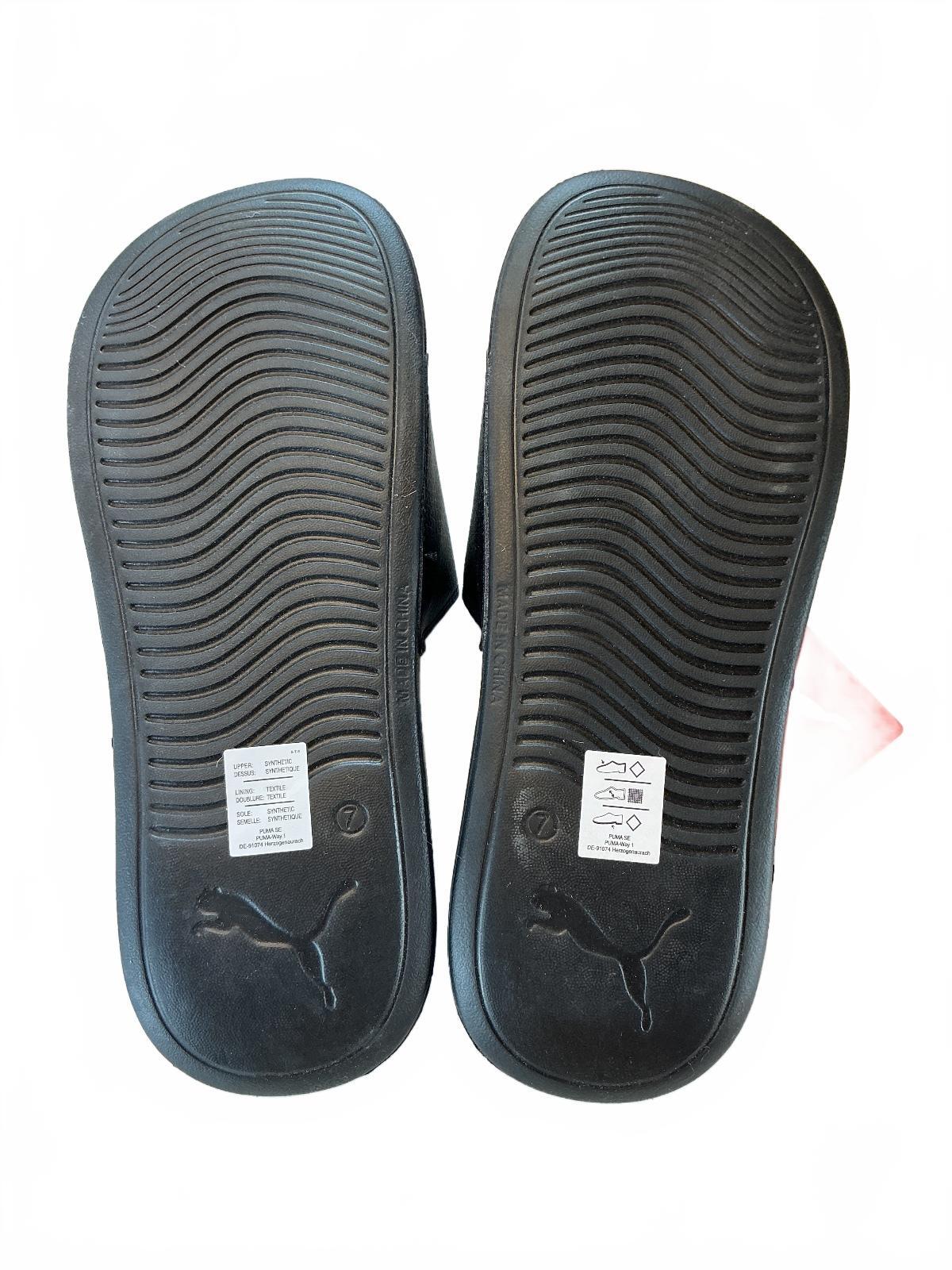 Puma Popcat 20 Men's Size 7 Black Comfortable Synthetic Slide Sandals