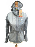 alpkit Gravitas Women's Ultra Lightweight Waterproof Hooded Jacket Size 10 Grey