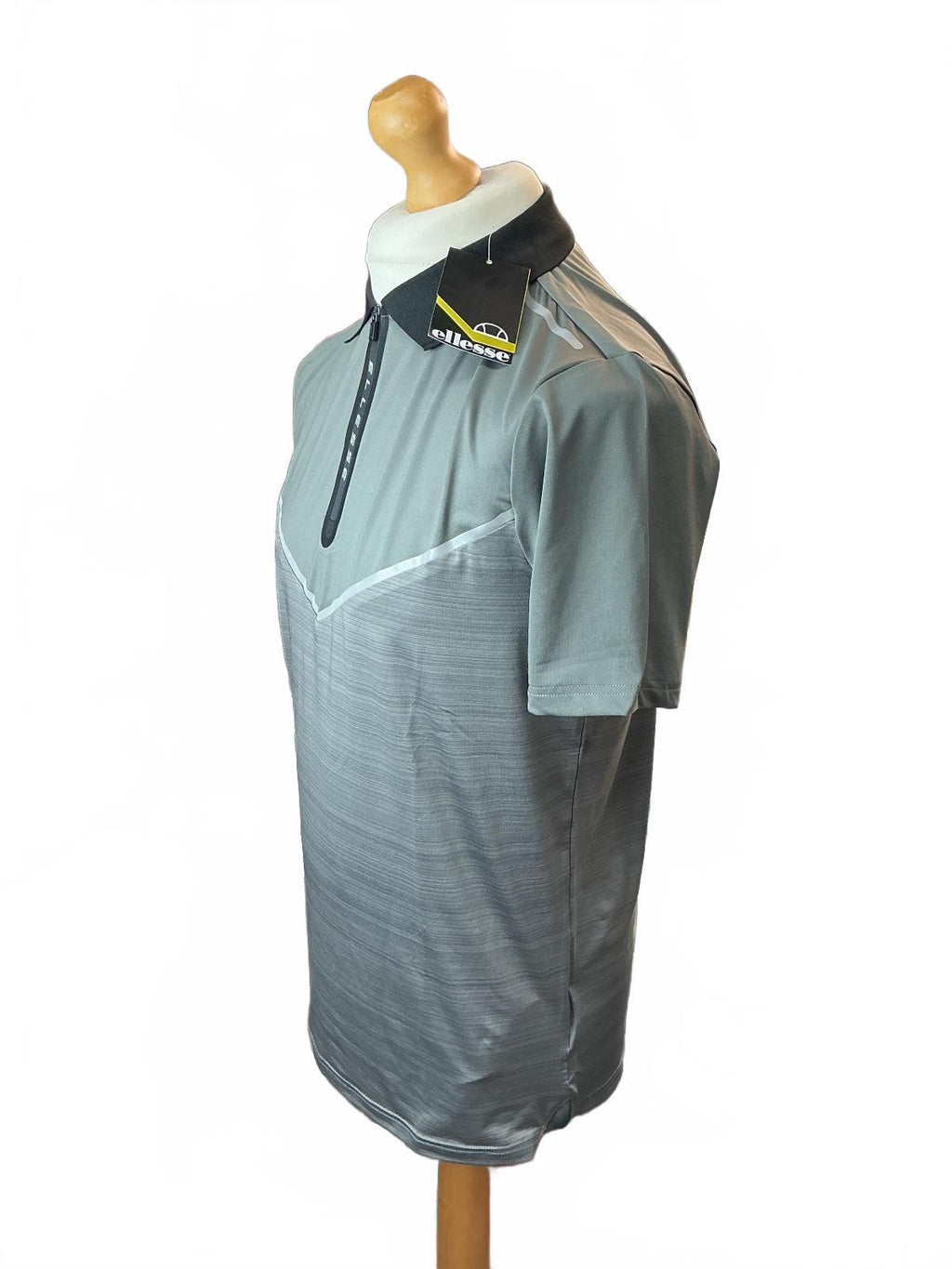 ellesse Fresci Polo Men's S Grey Reflective Technical Golf Shirt
