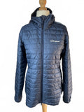 Berghaus Hydroloft Pertex Women's Jacket UK 14 Navy Insulated Hooded Warm