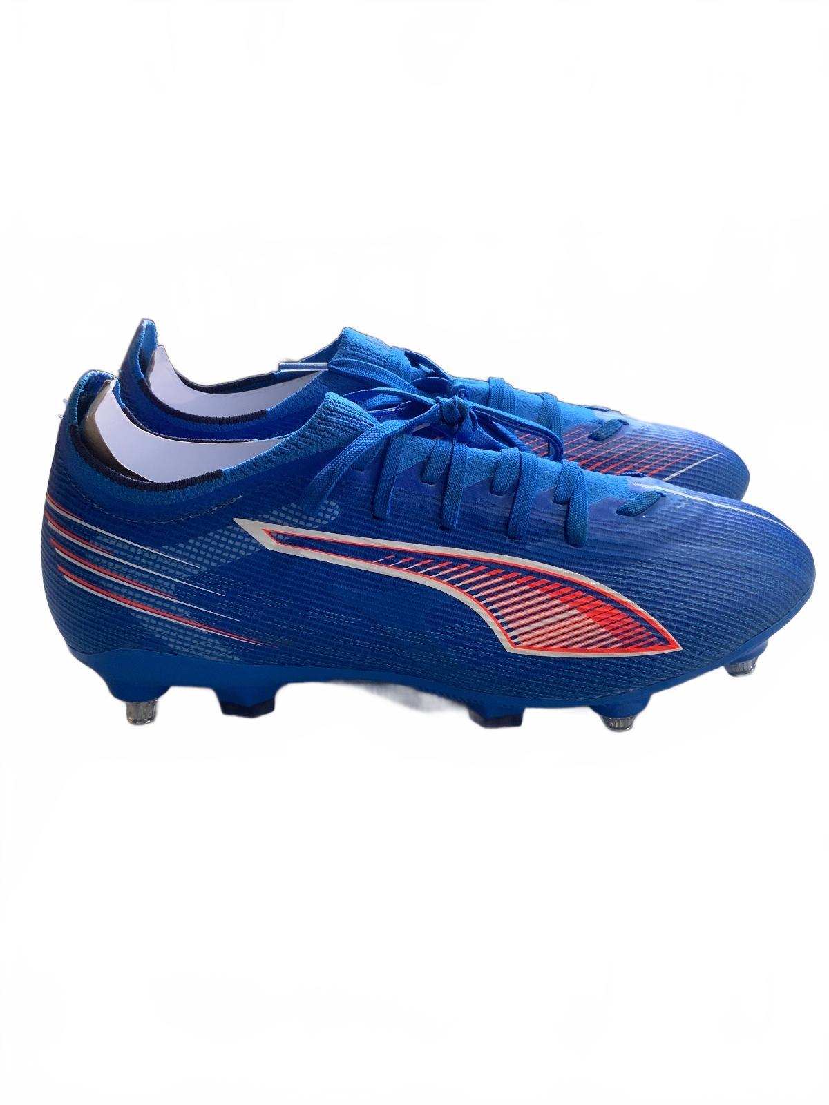 Puma Ultra 6 Match MxSG Football Boots Size UK 6.5 EUR 40.5 Blue Red