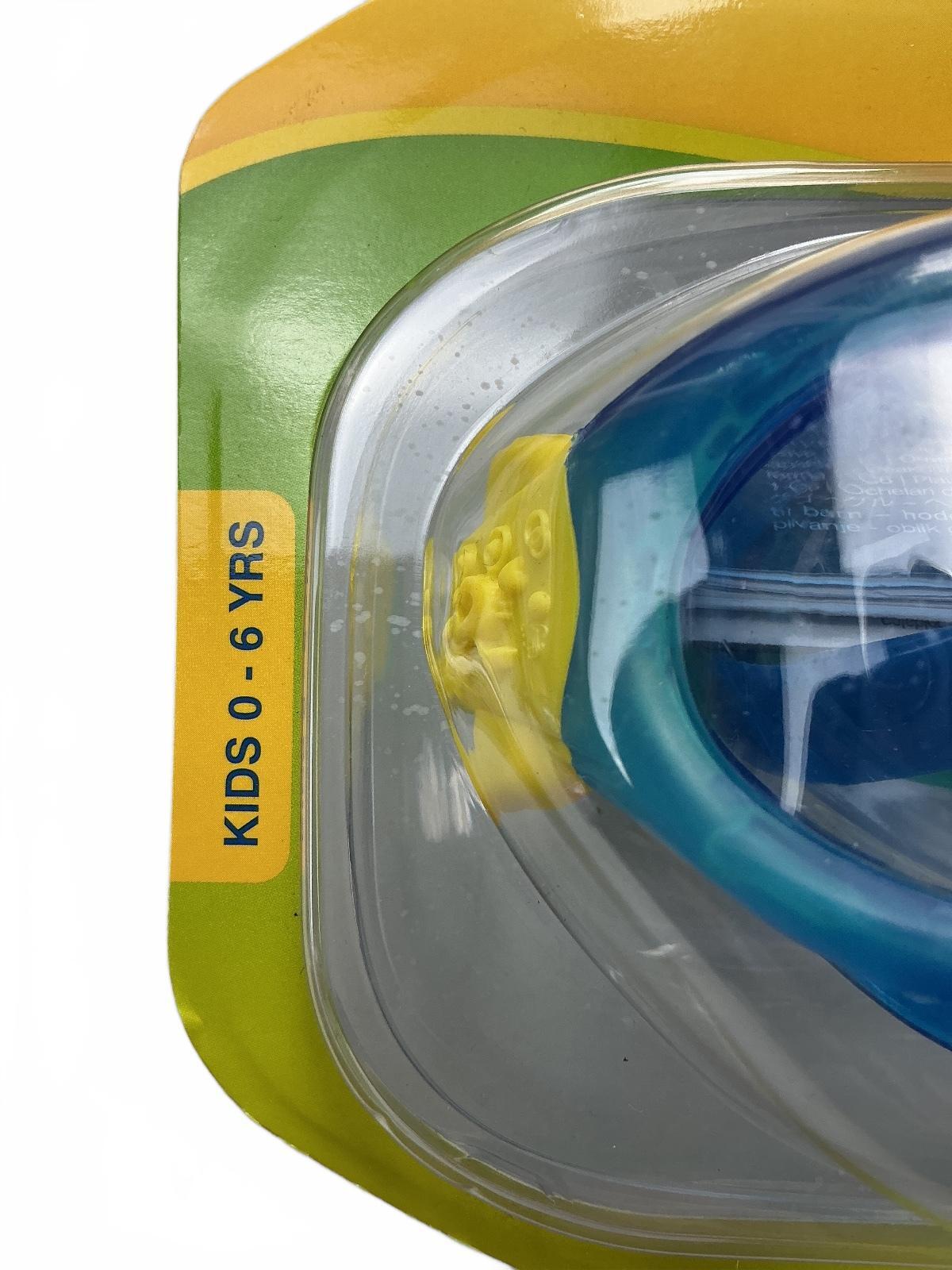 Zoggs Phantom Kids Mask Swimming Goggles Blue Yellow Kids 0-6 Yrs UV Anti-Fog