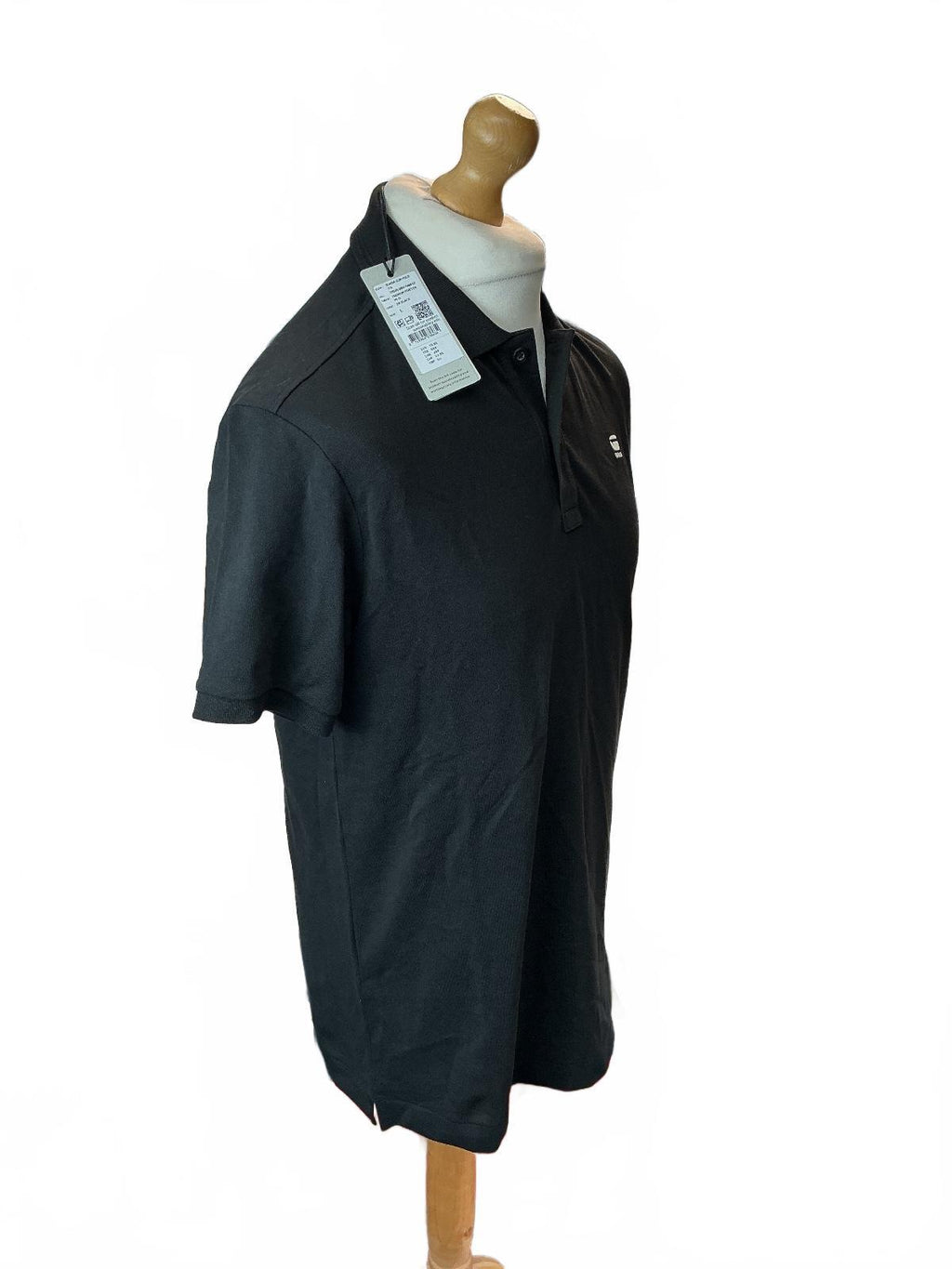 G-Star DUNDA Slim Polo Men's L DK Black Premium Stretch New