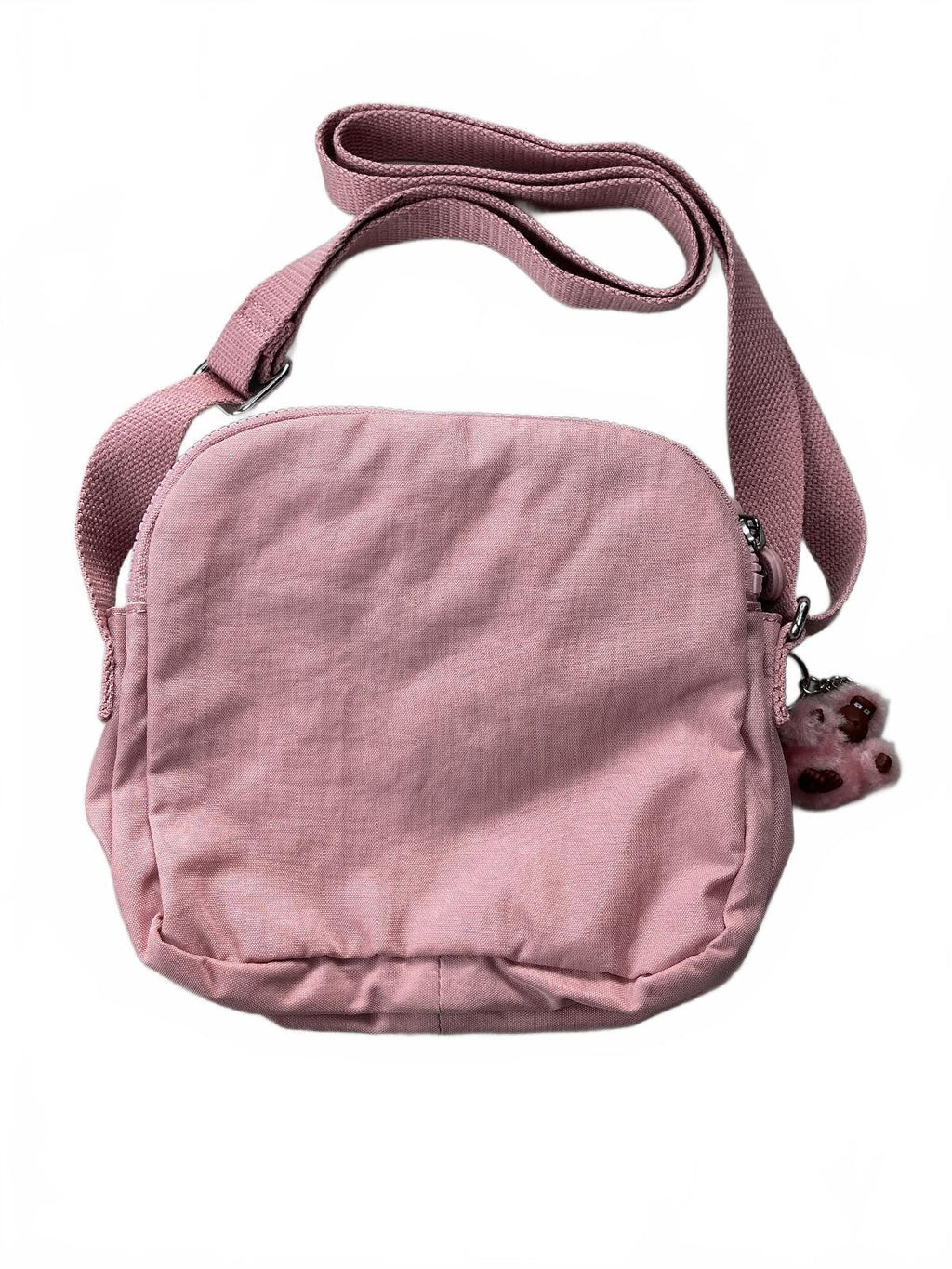 Kipling Pink Keefe Crossbody Bag Women Adjustable Strap Lightweight Functional