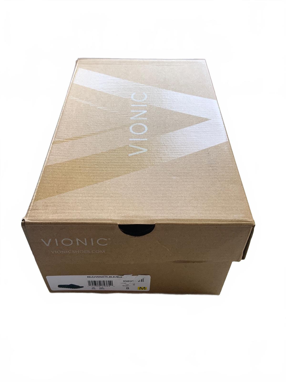 Vionic Black Slide Sandals Size 5.5 Comfortable Orthotic Support Shoes