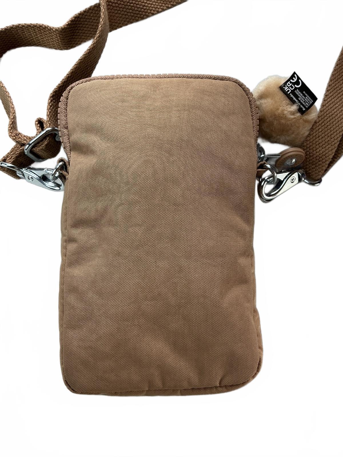 Kipling Telmo Light Unisex Small Crossbody Bag Tan Adjustable Strap