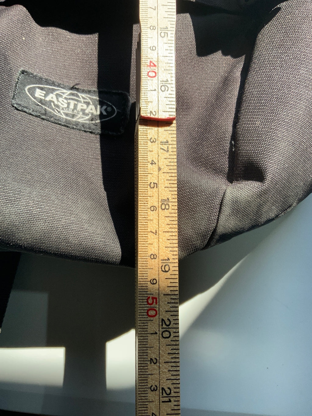 Eastpak Black Backpack Adjustable Straps Durable Travel Bag Size Medium