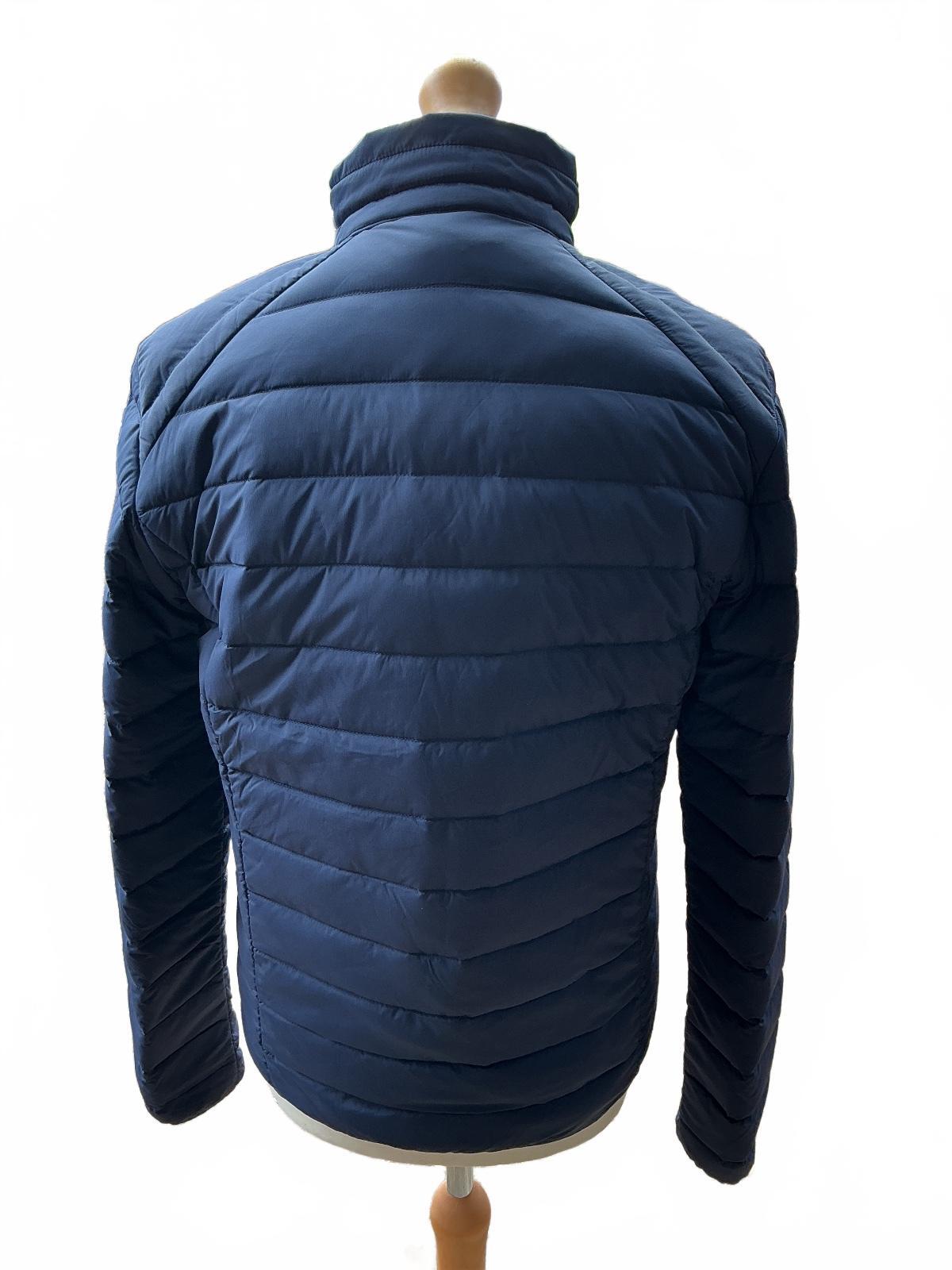 Jott Aragon Down Jacket Men Large Navy Lightweight With Stow Pouch