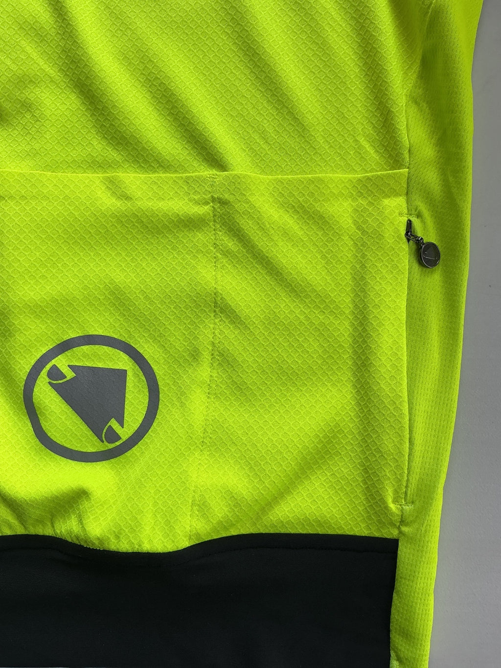 Endura FS260 Print S/S Jersey Men XS Yellow Grey High Visibility Cycling Top