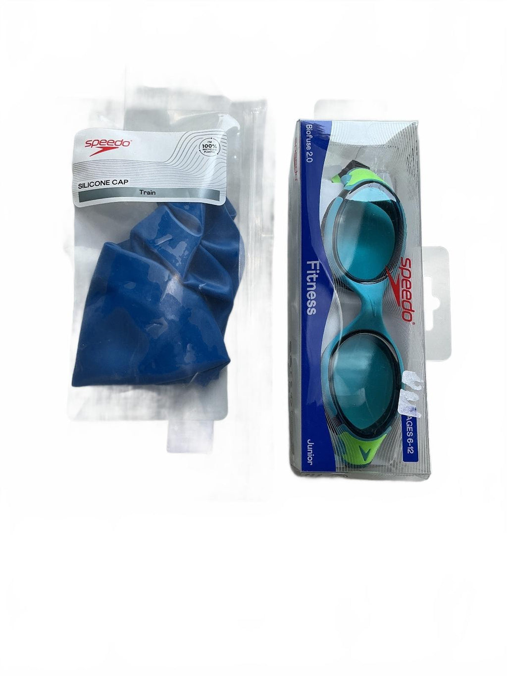 Speedo Junior Fitness BioFuse 2.0 Goggles & Silicone Cap