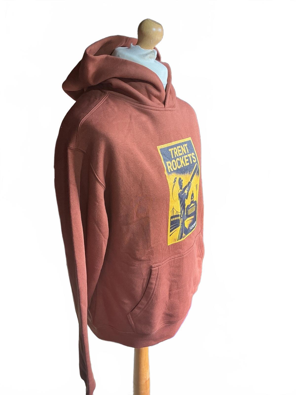 Trent Rockets Brown Hoodie Sweatshirt Size S Casual Sportswear