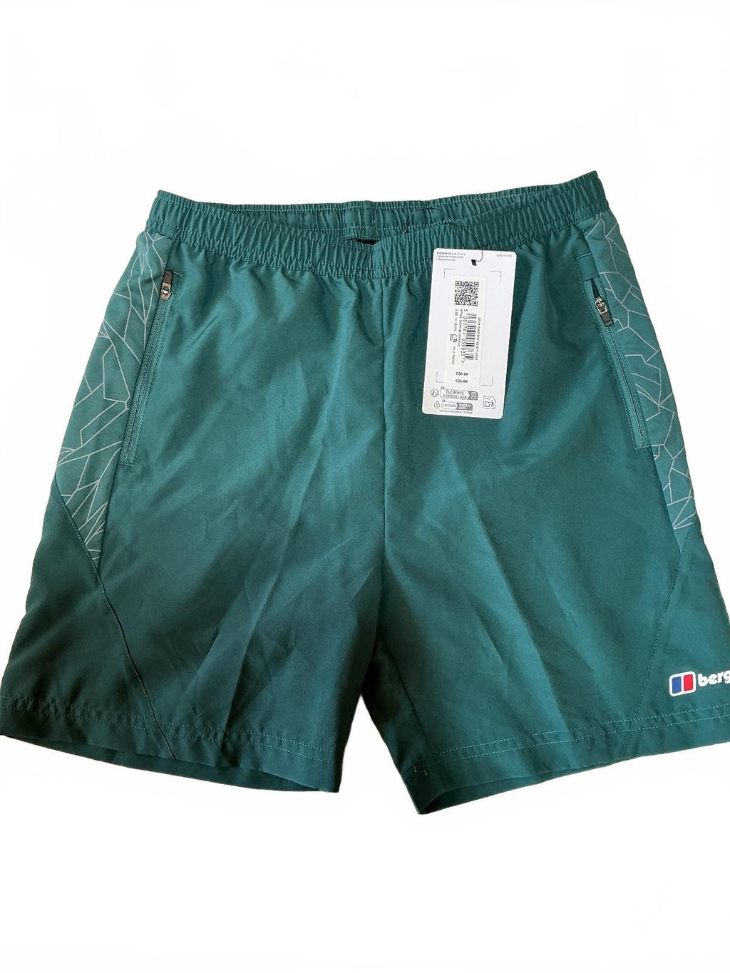 *NEW* Berghaus Boys Green Activewear Shorts Size 11-12 Years
