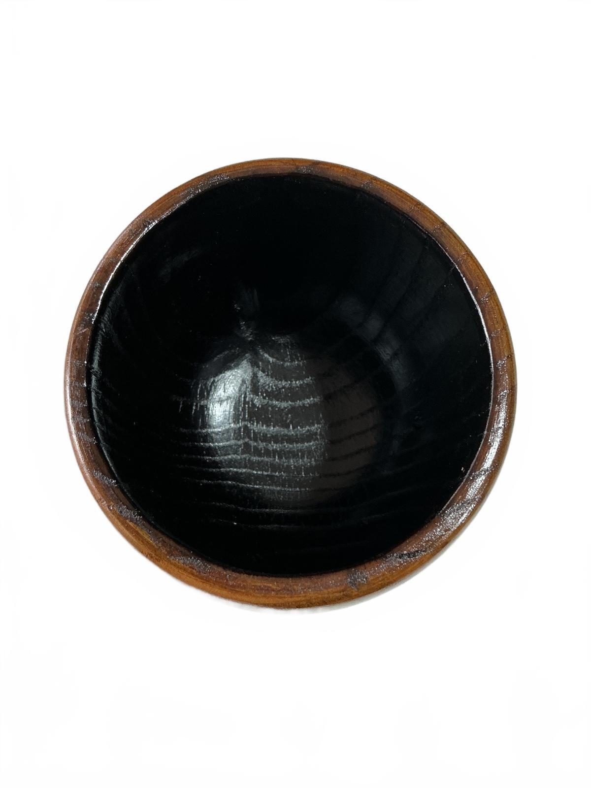 Handcrafted Charred Wood Whisky Tumbler with Stainless Steel Ice Cubes