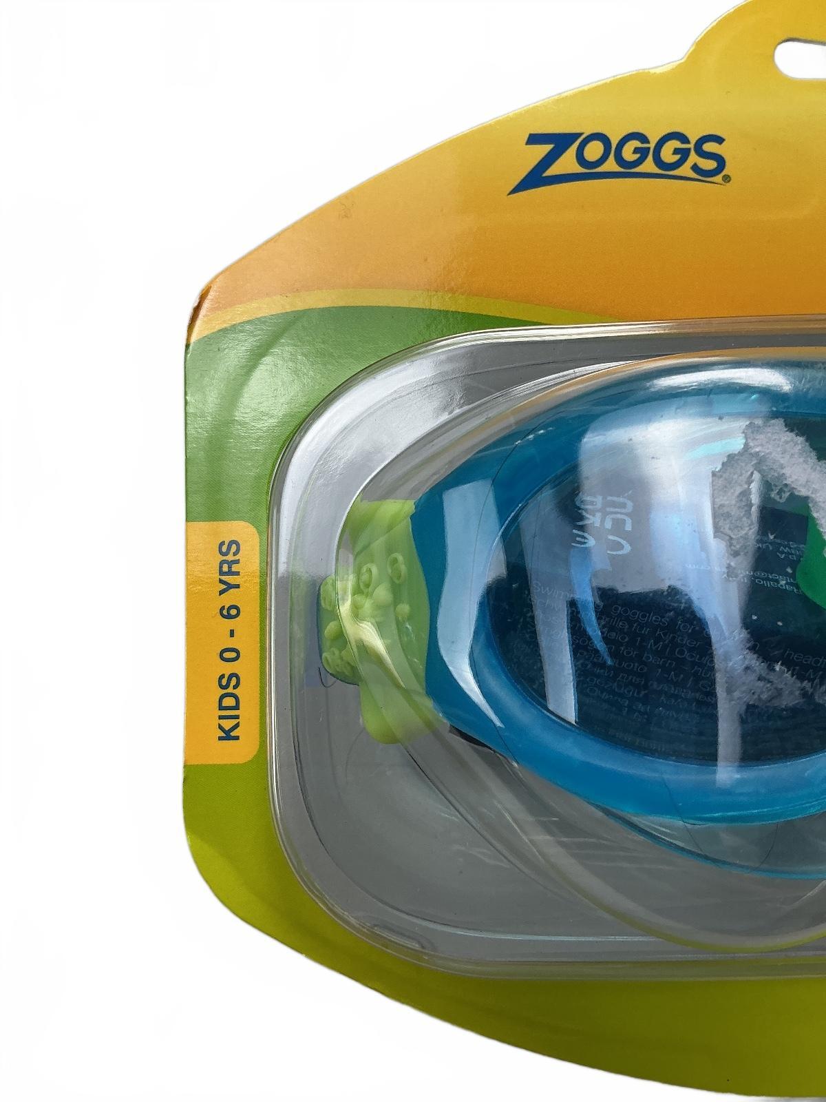 Zoggs Phantom Kids Mask Swimming Goggles 0-6 YRS Blue Green UV Protection