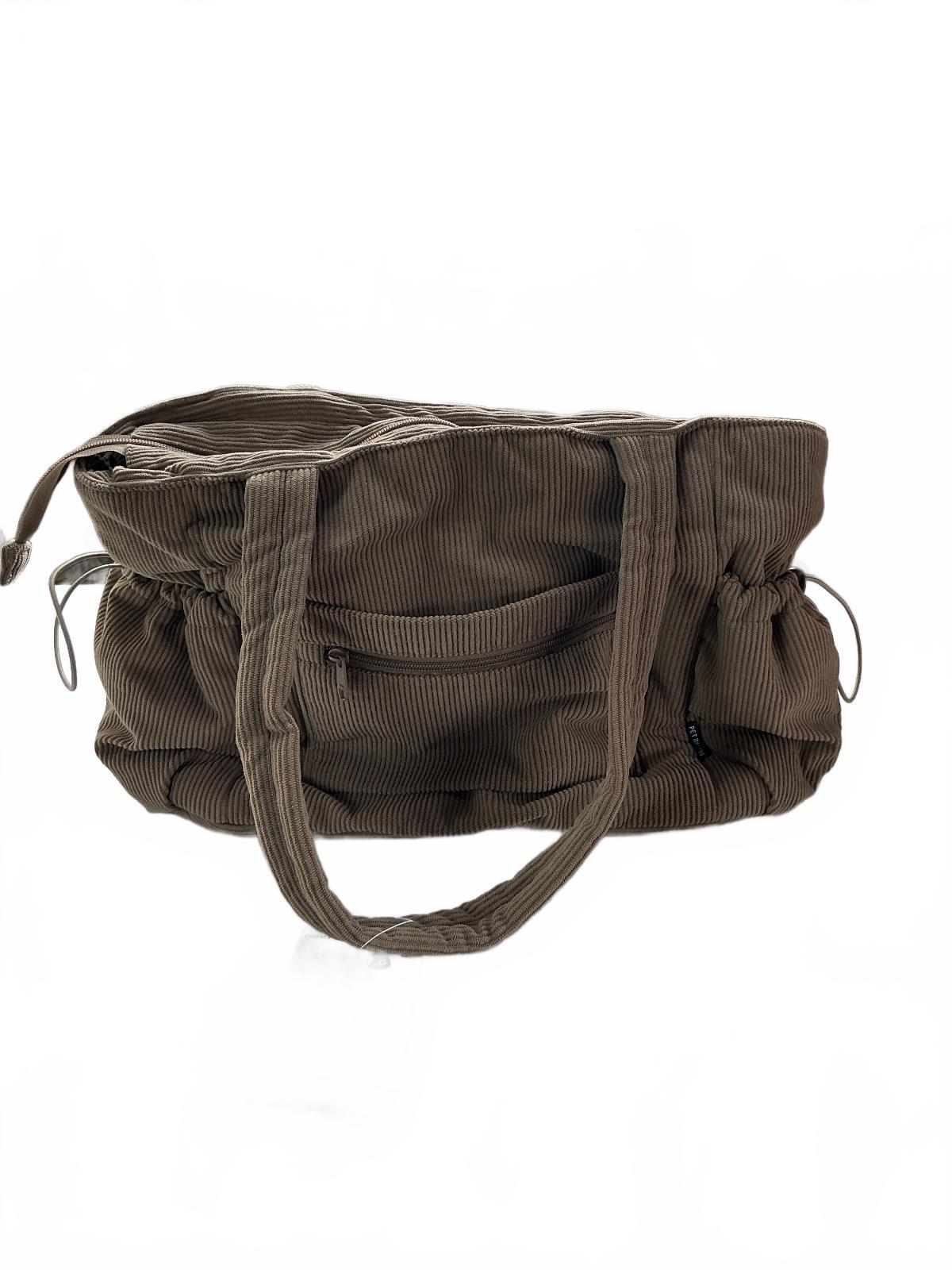 Ecohub Daily-Carry Tote Bag 21L Size Brown Corduroy
