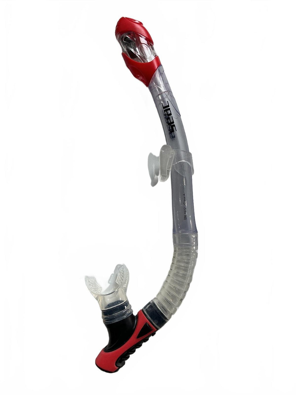SEAC Reverse Dry Snorkel Red Black Size Preloved Diving Gear