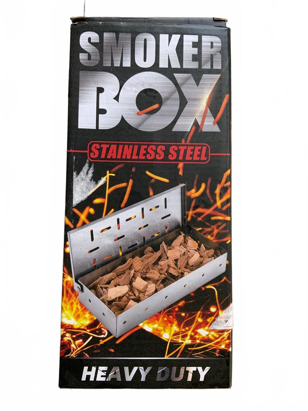 Smoker Box Stainless Steel Heavy Duty Wood Chip Smoker Box for Grill