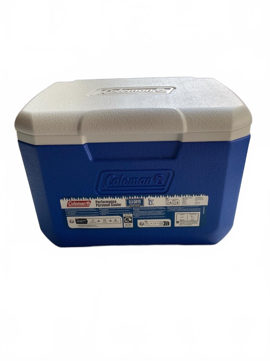 Coleman Performance Personal Cooler 5qt 4.7L Blue White Portable Box