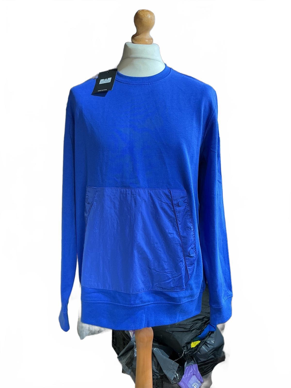 Weekend Offender Blue Long Sleeve Pullover Sweatshirt Large Casual Top