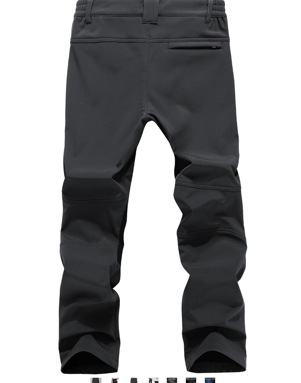 Peakwell Men's Outdoor Trousers Black Fleece Lined Waterproof Size XL