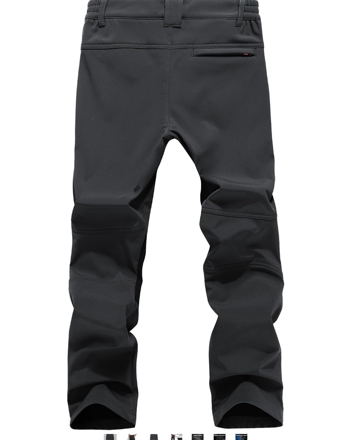 Peakwell Men's Outdoor Trousers Black Fleece Lined Waterproof Size XL