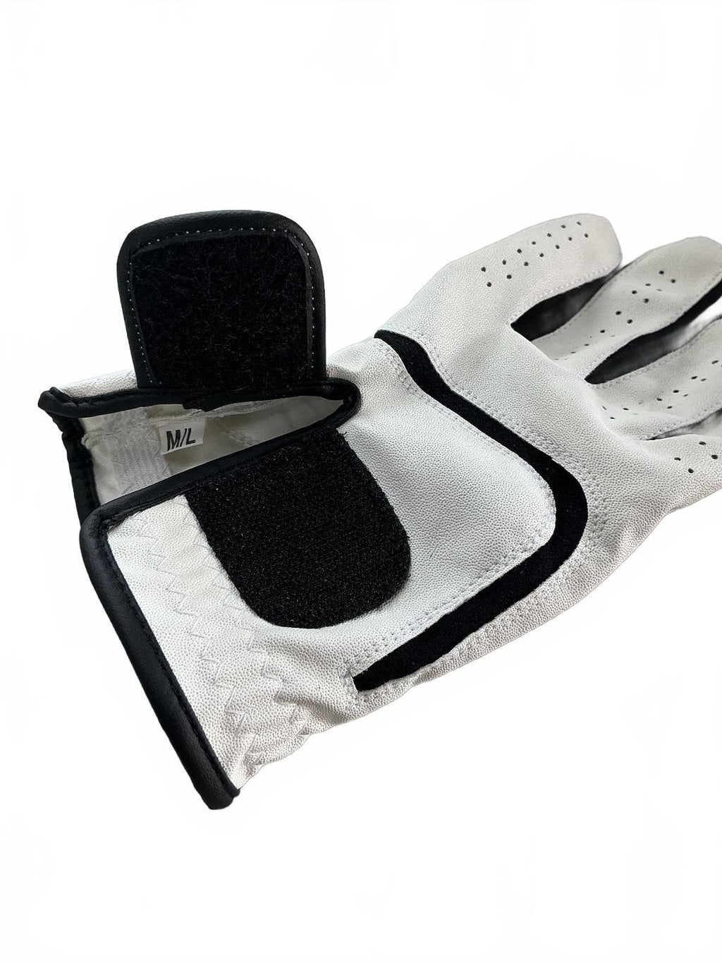 5 Generic Golf Gloves Size M/L White Black 5 Pack