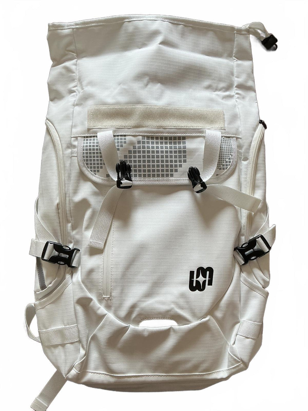 White Winner Tennis Backpack Bag with Multiple Compartments - Size Medium
